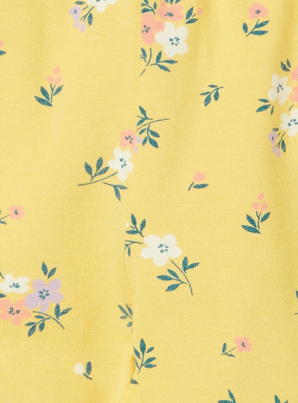 Girls Printed 3/4th Leggings