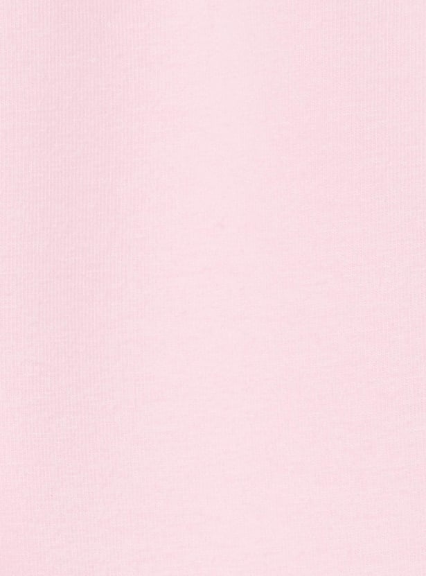Girls Solid Elasticated 3/4th Leggings