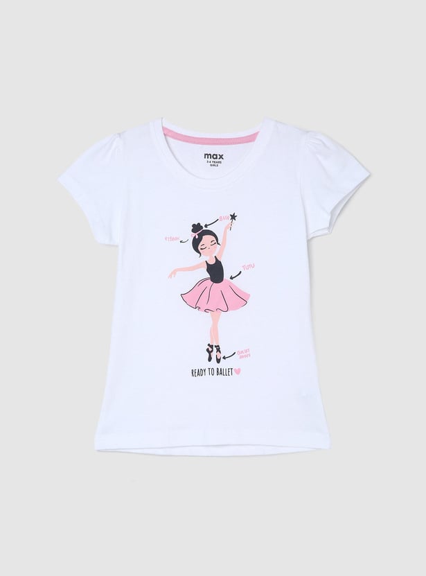 Girls Graphic Printed T-shirt
