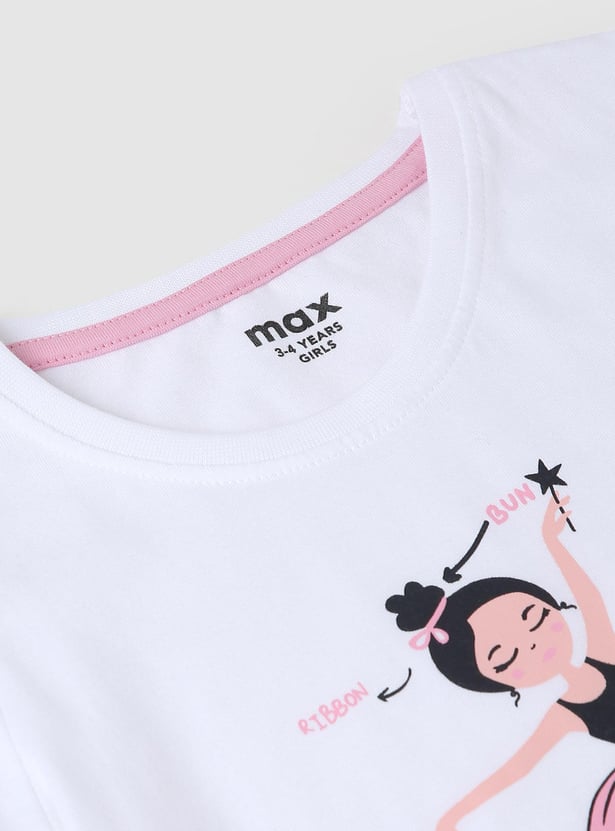 Girls Graphic Printed T-shirt