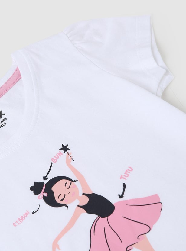 Girls Graphic Printed T-shirt