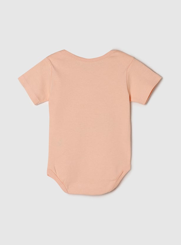 Girls Graphic Printed Round Neck Bodysuit- Pack of 2