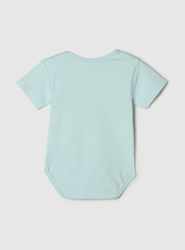 Girls Graphic Printed Round Neck Bodysuit- Pack of 2