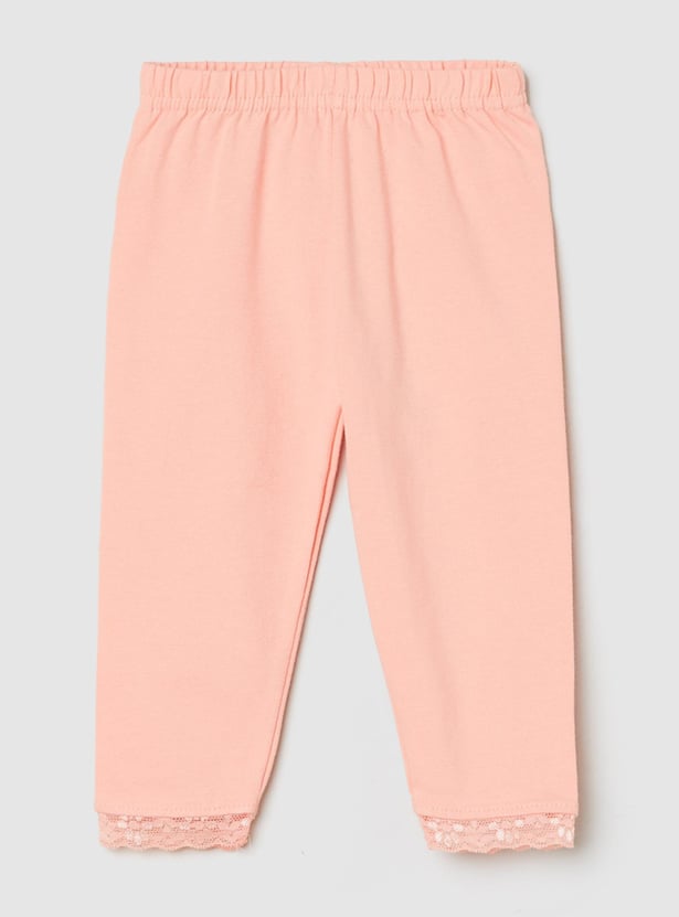 Girls Solid Leggings