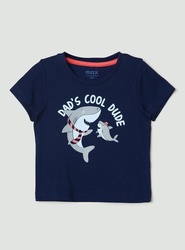 Boys Printed Crew Neck T-shirt