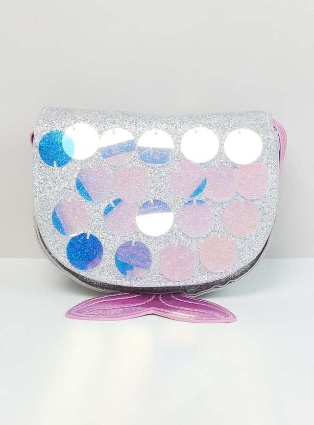 Girls Shimmery Sling Bag