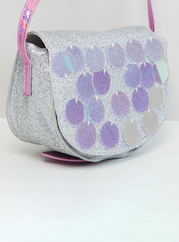 Girls Shimmery Sling Bag