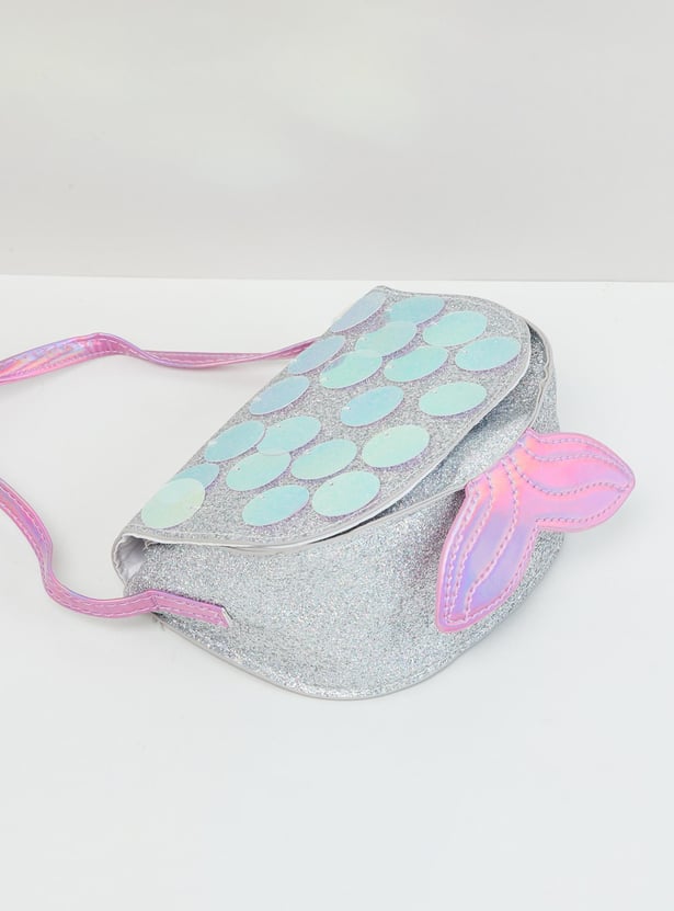 Girls Shimmery Sling Bag