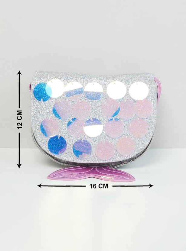 Girls Shimmery Sling Bag