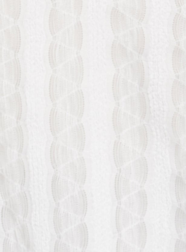 Women Textured Ruffled Top