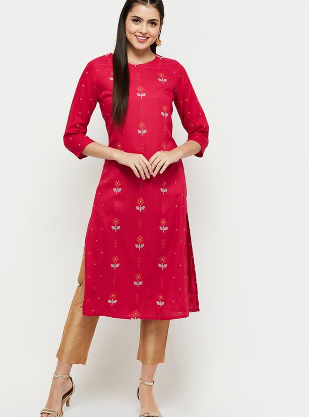 Women Printed Straight Kurta