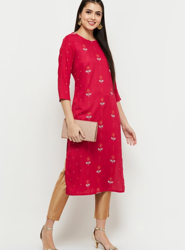 Women Printed Straight Kurta