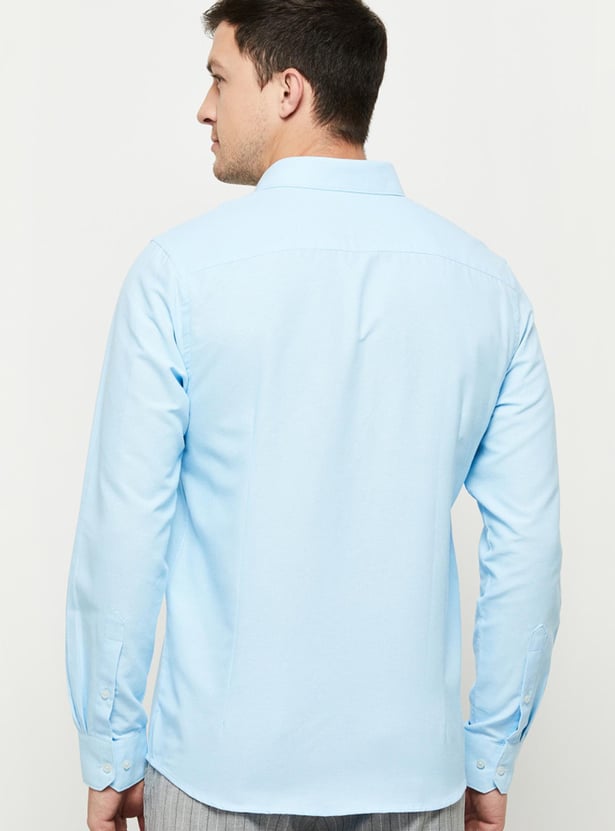Men Solid Slim Fit Formal Shirt
