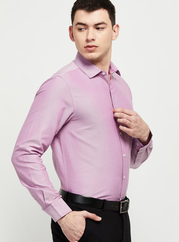 Men Solid Slim Fit Formal Shirt