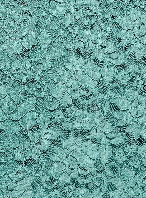 Women Lace Top with Scalloped Trim