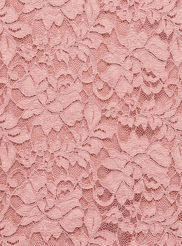 Women Lace Top with Scalloped Trim