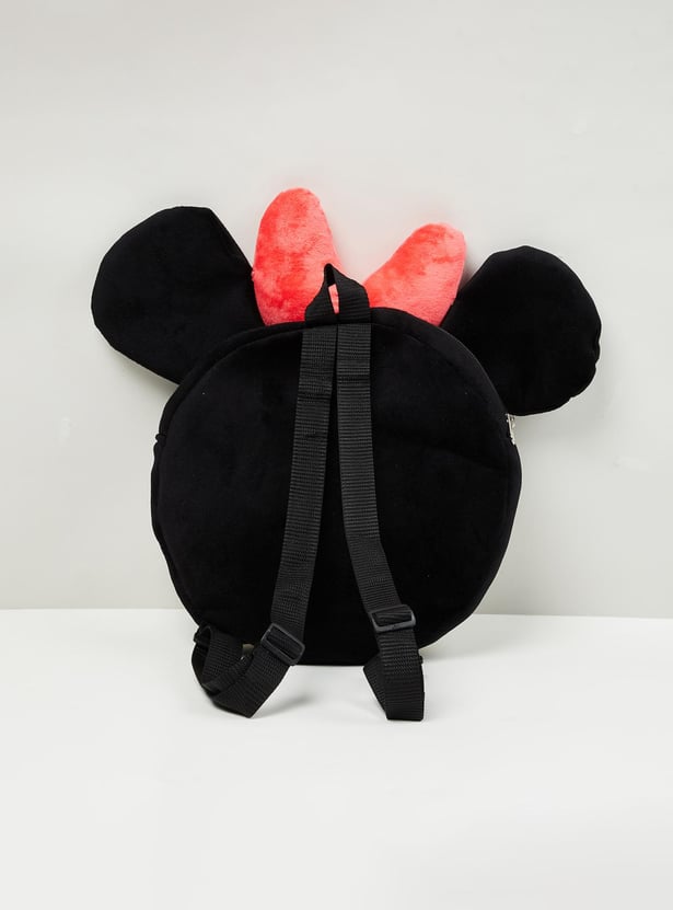 Girls Minnie Mouse Textured Backpack