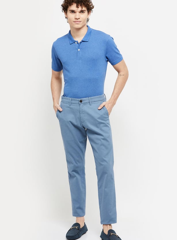 Men Solid Slim Fit Polo T-shirt