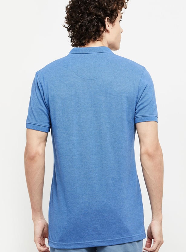 Men Solid Slim Fit Polo T-shirt
