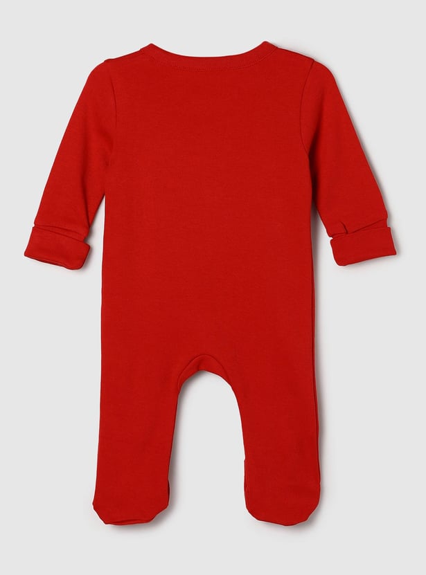 Boys Appliqued Anti-Bacterial Sleepsuit 