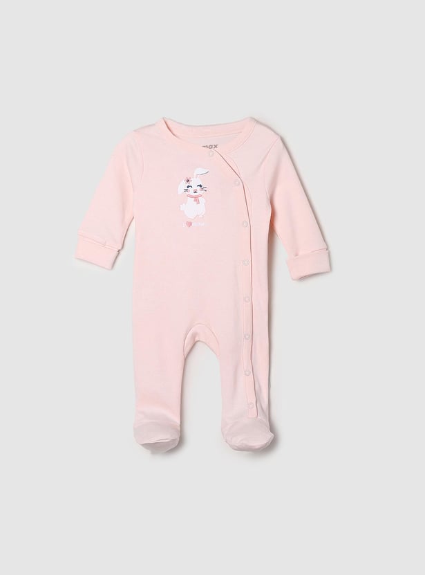 Girls Assorted Anti-Bacterial Sleepsuit - Pack of 2