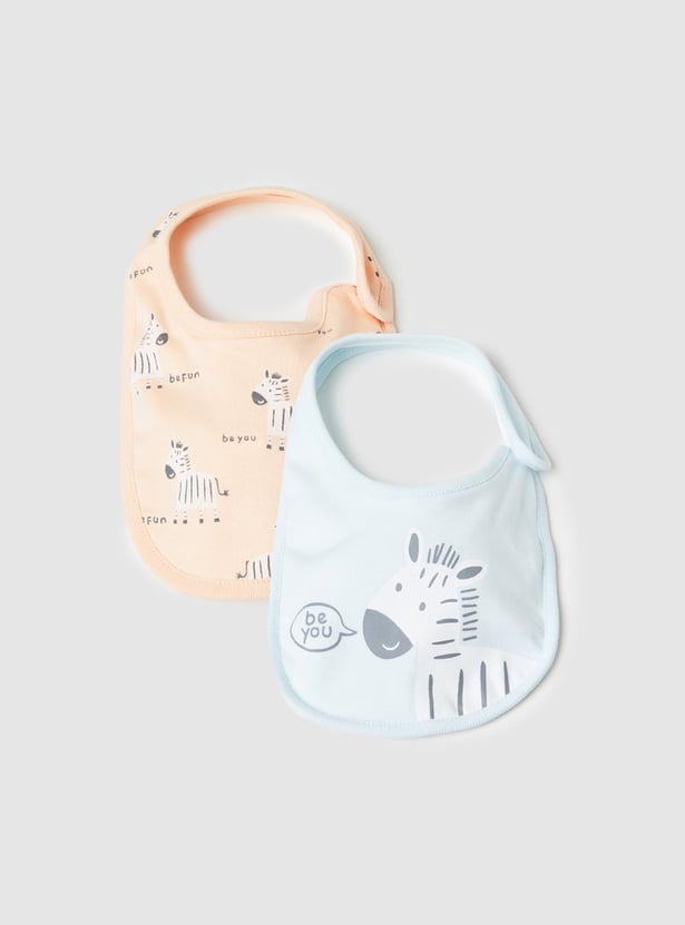 Boys Printed Bib- Pack of 2