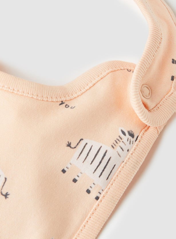 Boys Printed Bib- Pack of 2