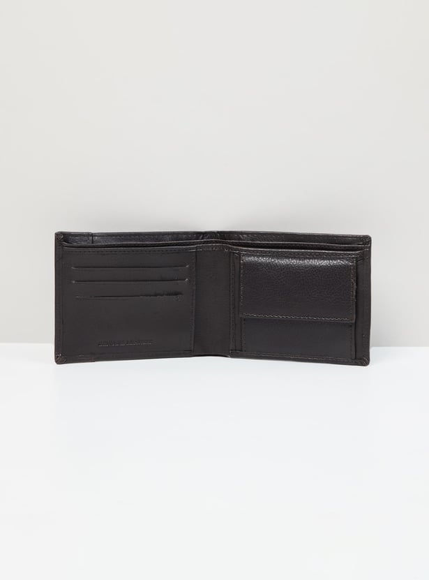 Men Solid Bi-Fold Wallet