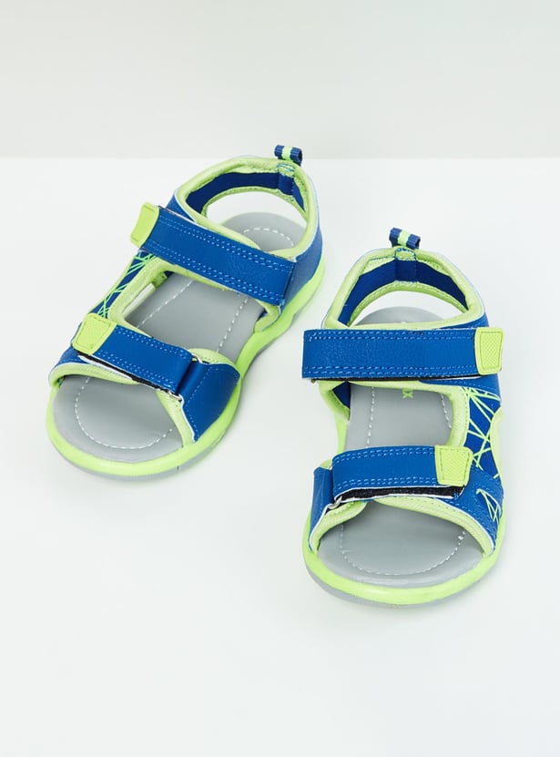 Boys Printed Front Open Toe Sandals