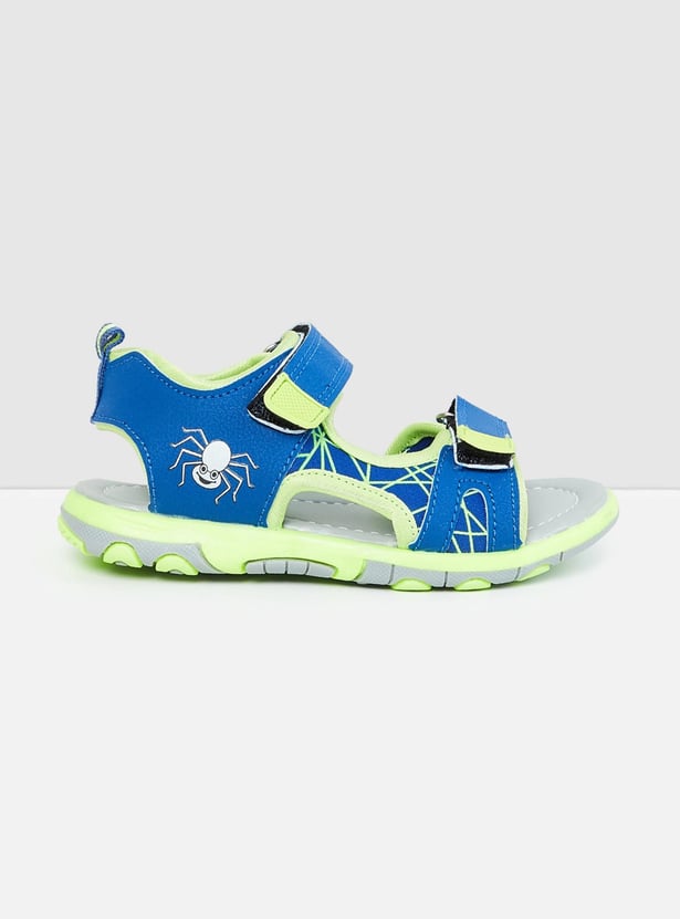 Boys Printed Front Open Toe Sandals