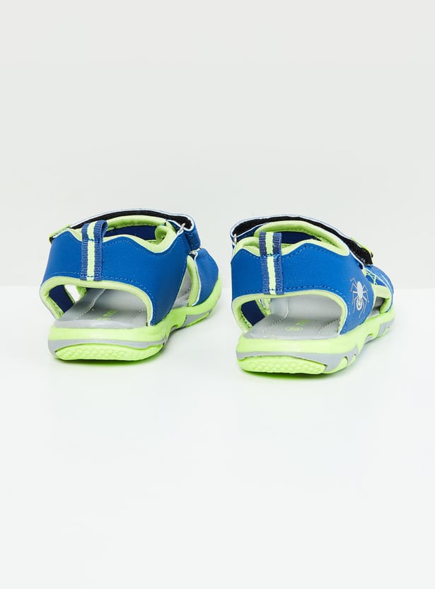 Boys Printed Front Open Toe Sandals