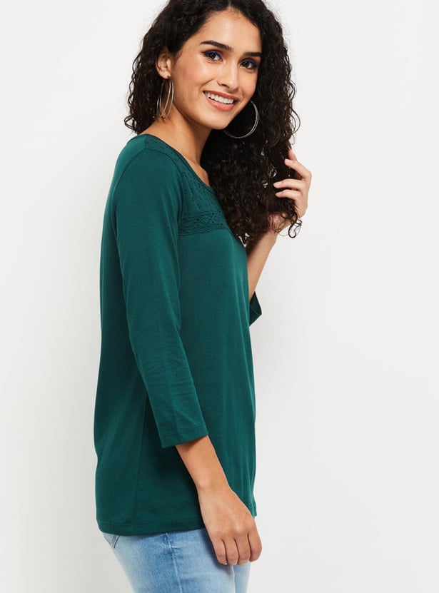 Women Textured Casual Top