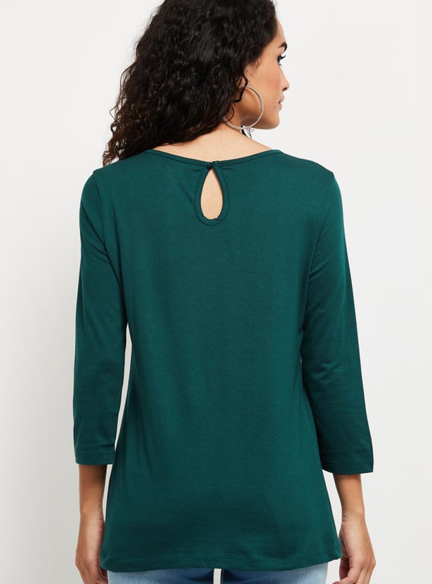 Women Textured Casual Top