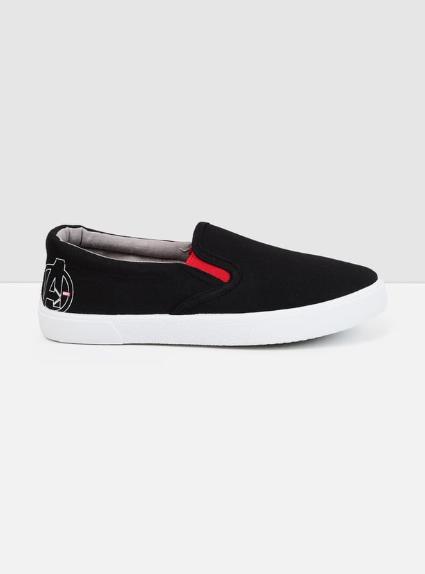 Boys Printed Avengers Slip-On Casual Shoes