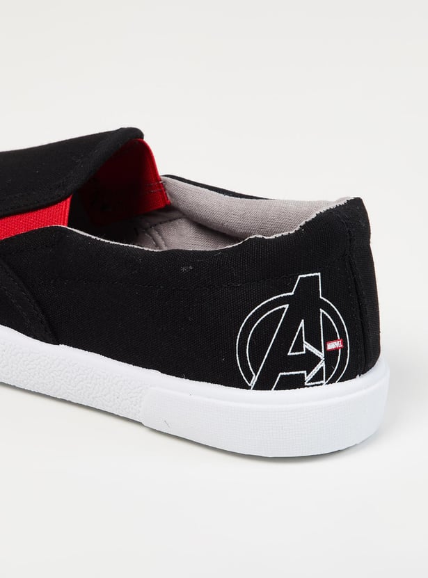 Boys Printed Avengers Slip-On Casual Shoes