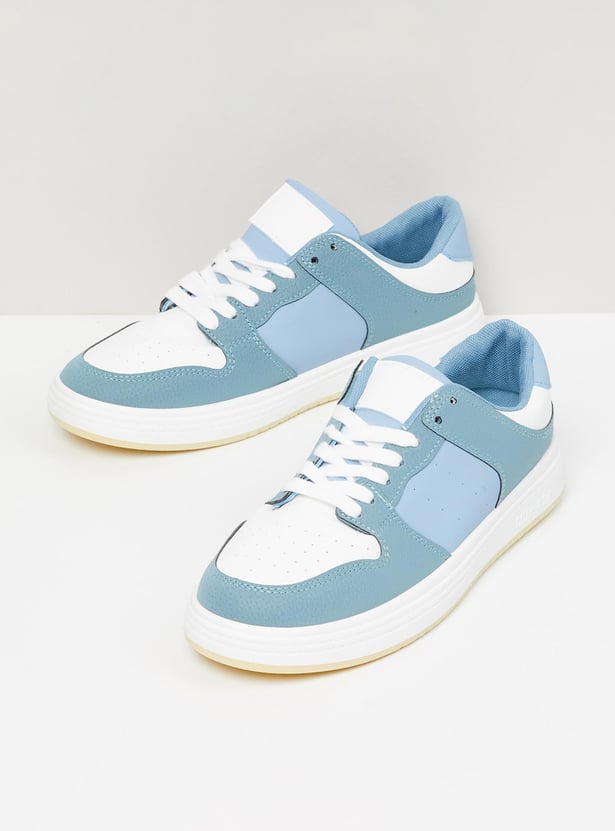 Women Colourblocked Lace-Up Casual Shoes