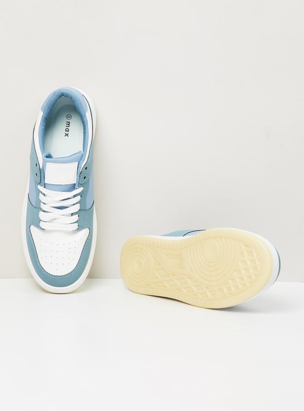 Women Colourblocked Lace-Up Casual Shoes