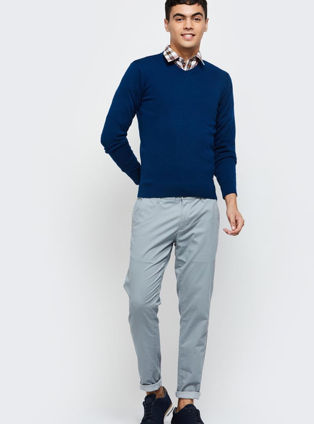 Buy Men Light Weight V-Neck Sweater Online at just