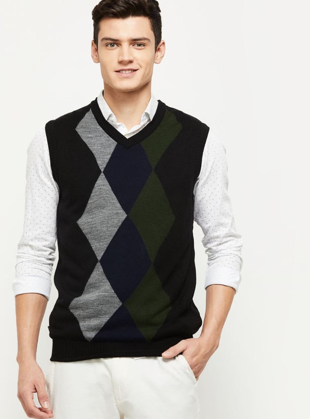 Men Reversible Sweater Vest