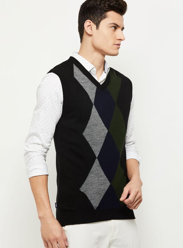 Men Reversible Sweater Vest