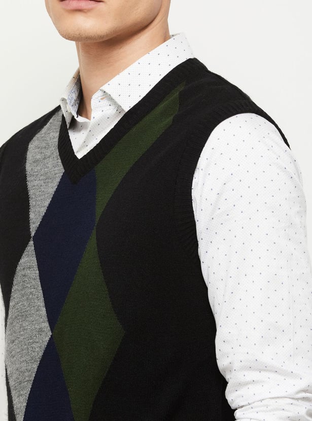 Men Reversible Sweater Vest