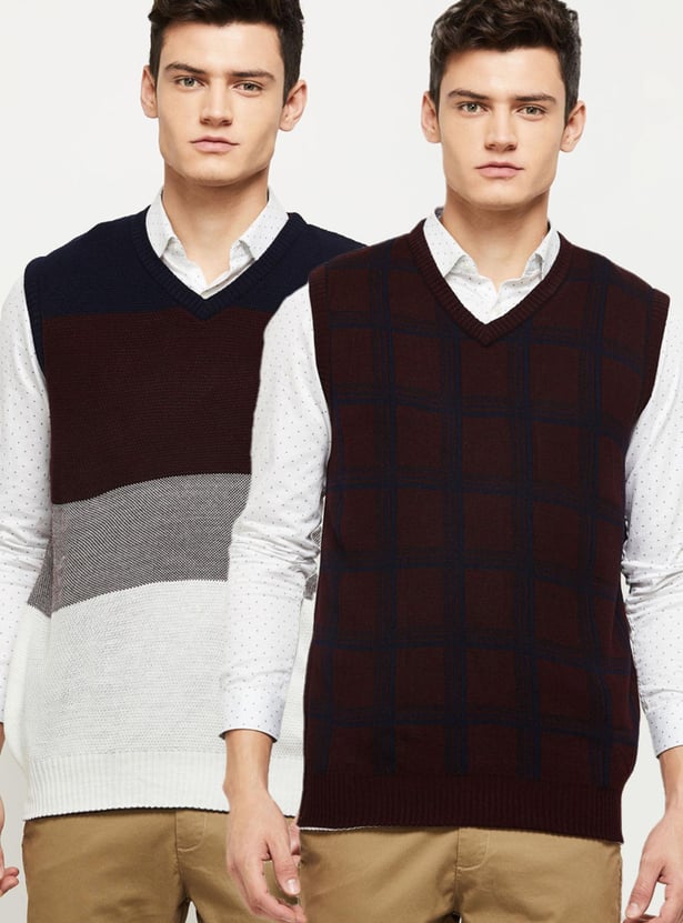 Men Reversible Sweater Vest