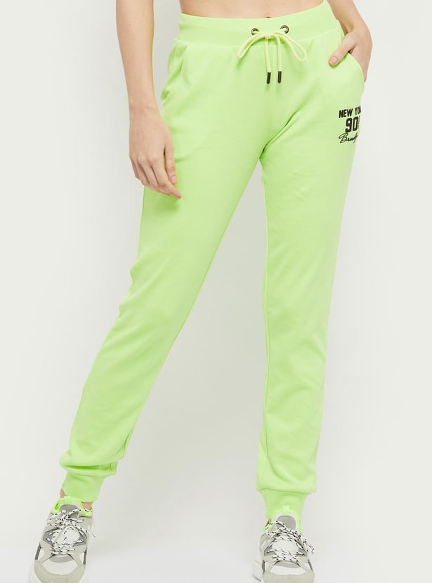 Women Solid Elasticated Joggers