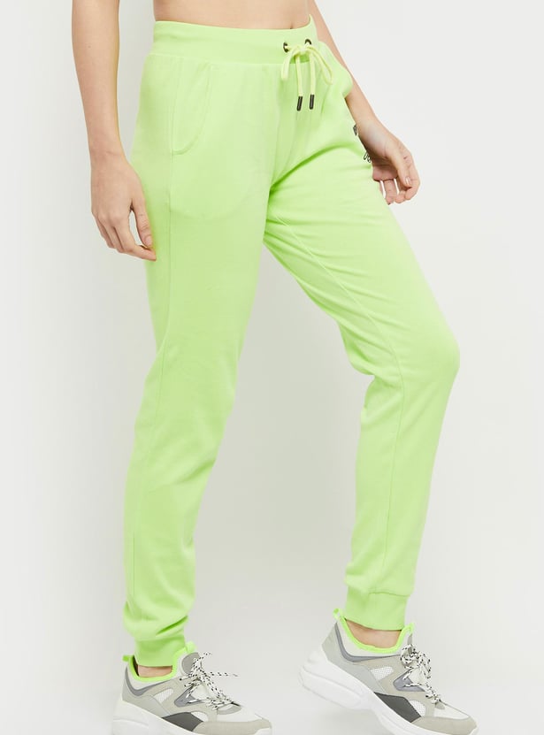 Women Solid Elasticated Joggers