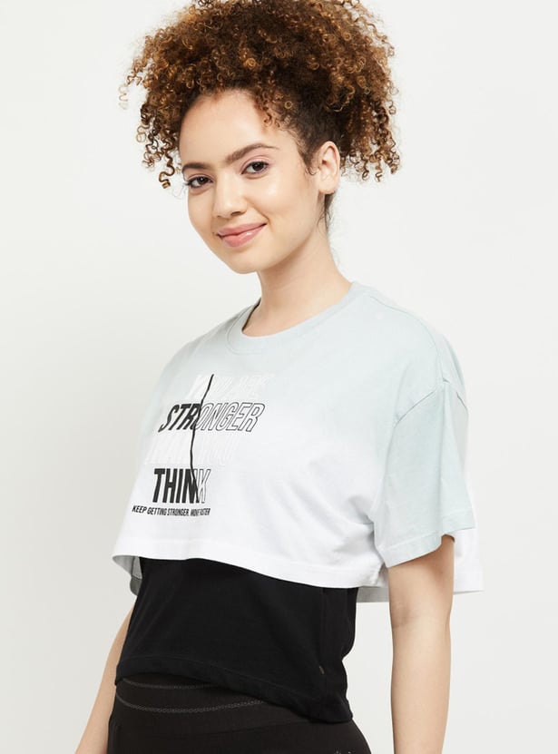 Women Printed Layered T-shirt