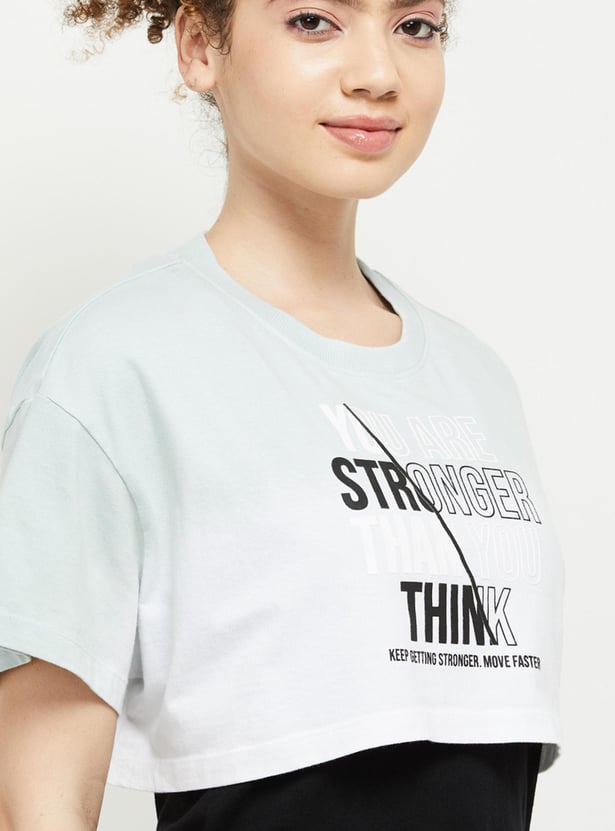 Women Printed Layered T-shirt