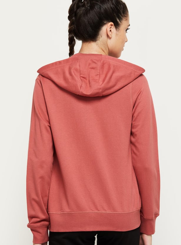 MAX Women Solid Hooded Sporty Jacket