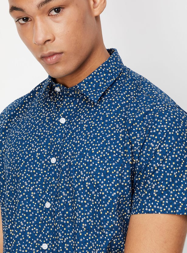 Men Printed Slim Fit Casual Shirt
