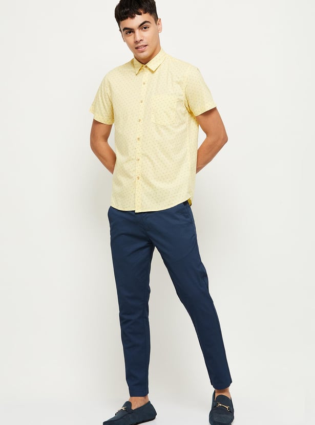 Men Printed Half Sleeves Regular Fit Casual Shirt