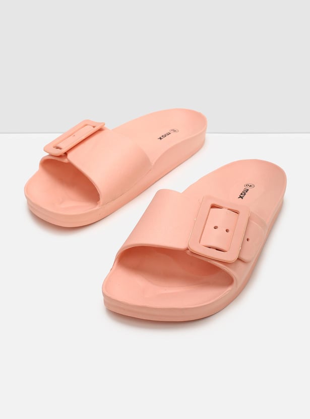 Women Solid Adjustable Sliders